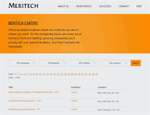 Tablet Screenshot of jobs.meritechcapital.com